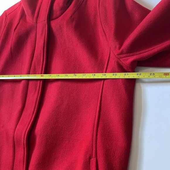 NWT Women Pendleton Cascade Wool Coat - Red button zip peacoat jacket, Size M - Picture 8 of 10